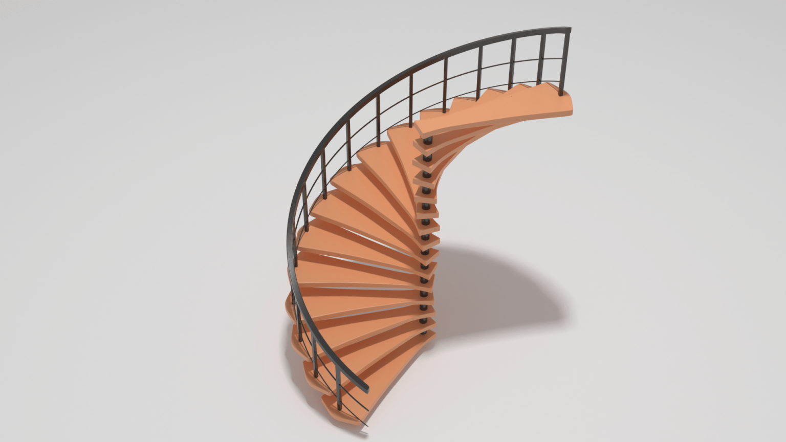 How to make a Spiral Staircase in Blender – Usama Babar